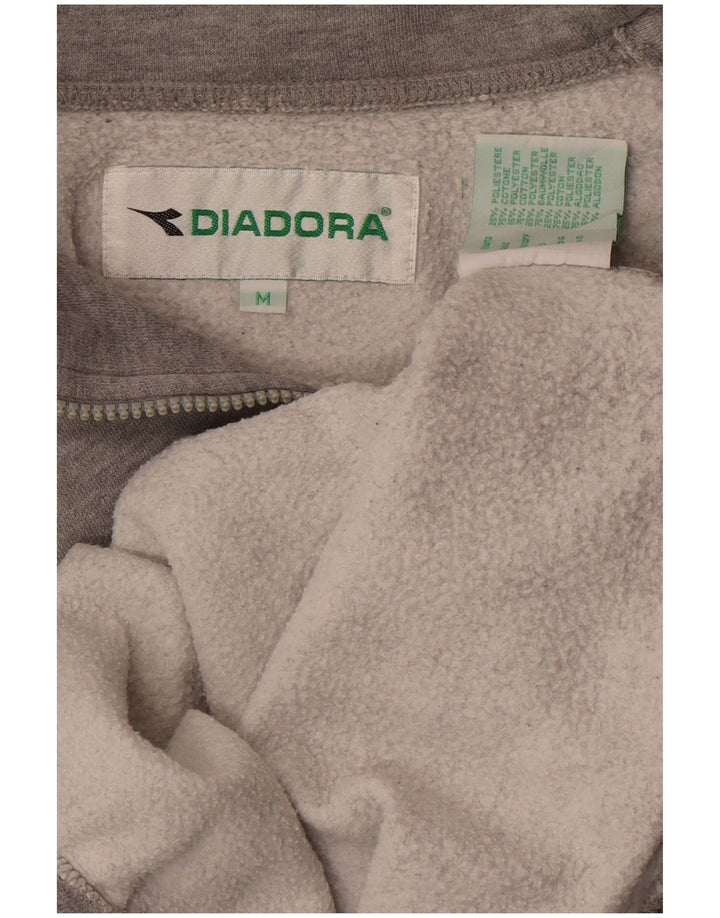 DIADORA Sweat-shirt graphique surdimensionné pour femme UK 14 Gris moyen