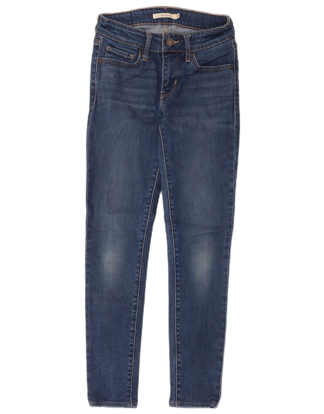 Levi's Jean Skinny 711 Femme W25 L26 Bleu Polyester