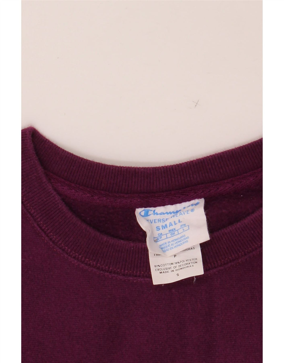 CHAMPION Womens Oversized Sweatshirt Jumper UK 10 Small Purple Cotton Vintage Champion and Second-Hand Champion from Messina Hembry 