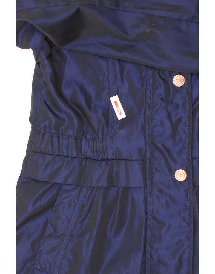 Imperméable à capuche Ted Baker filles 7-8 ans bleu marine