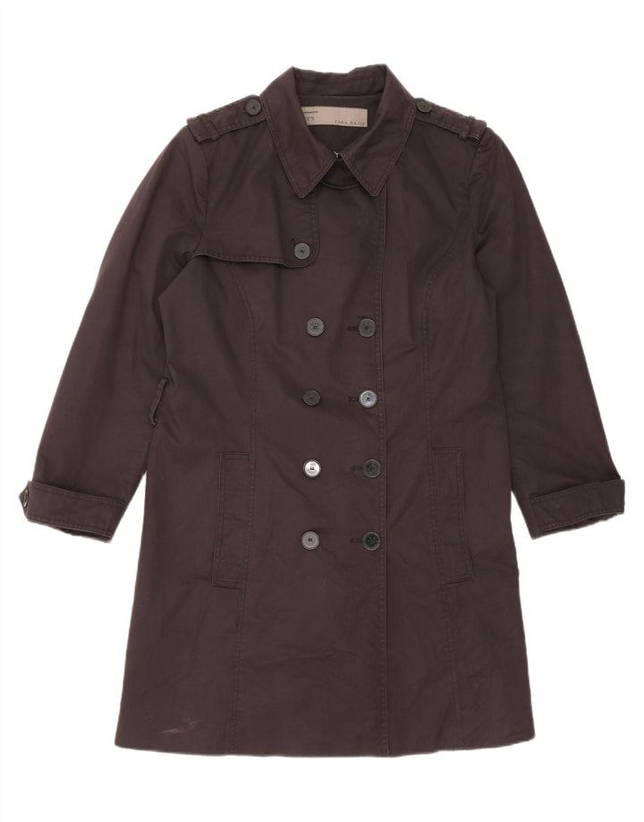 Zara Trench Femme UK 18 XL Noir