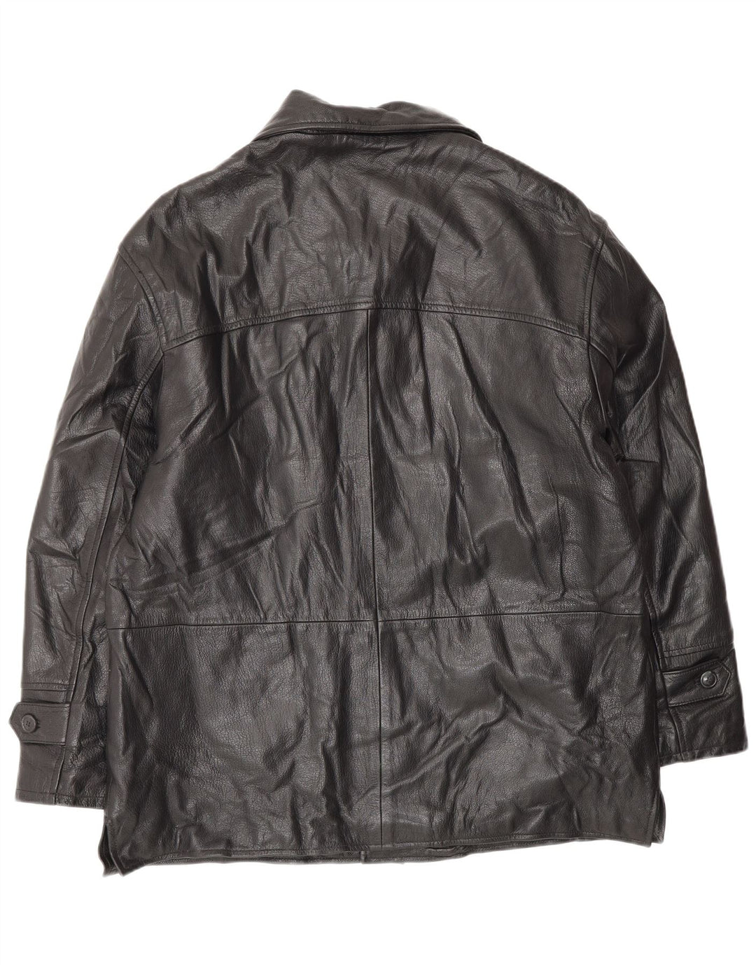 VINTAGE Veste en cuir homme IT 52 XL Cuir noir