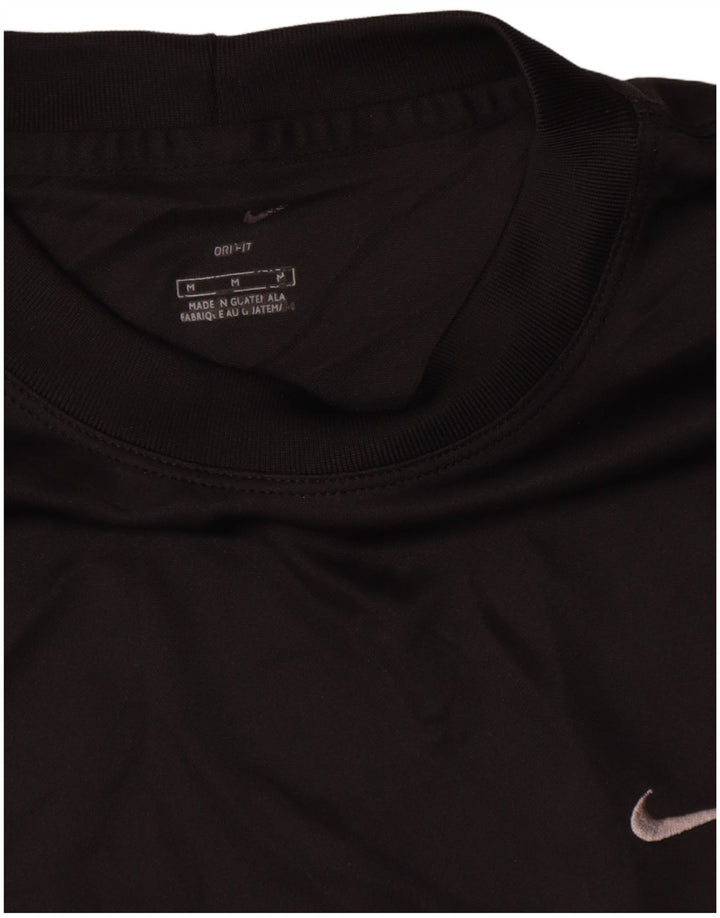 Nike Hommes Dri Fit T-Shirt Haut Noir Moyen Polyester