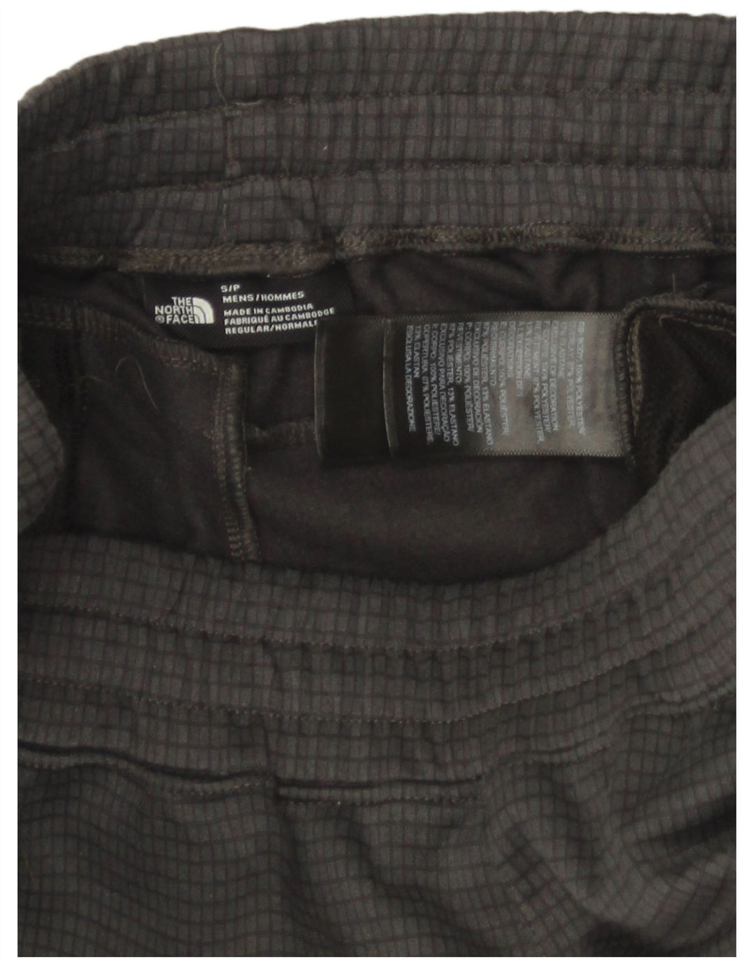 The North Face Pantalon de survêtement graphique pour homme Petit carreaux gris