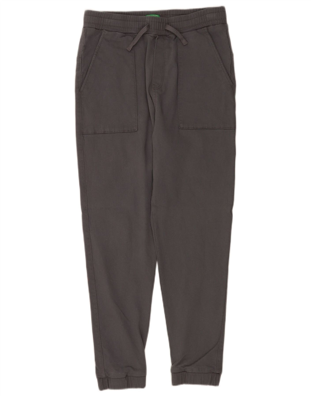 Benetton Pantalon Chino Joggers Femme W30 L26 Gris