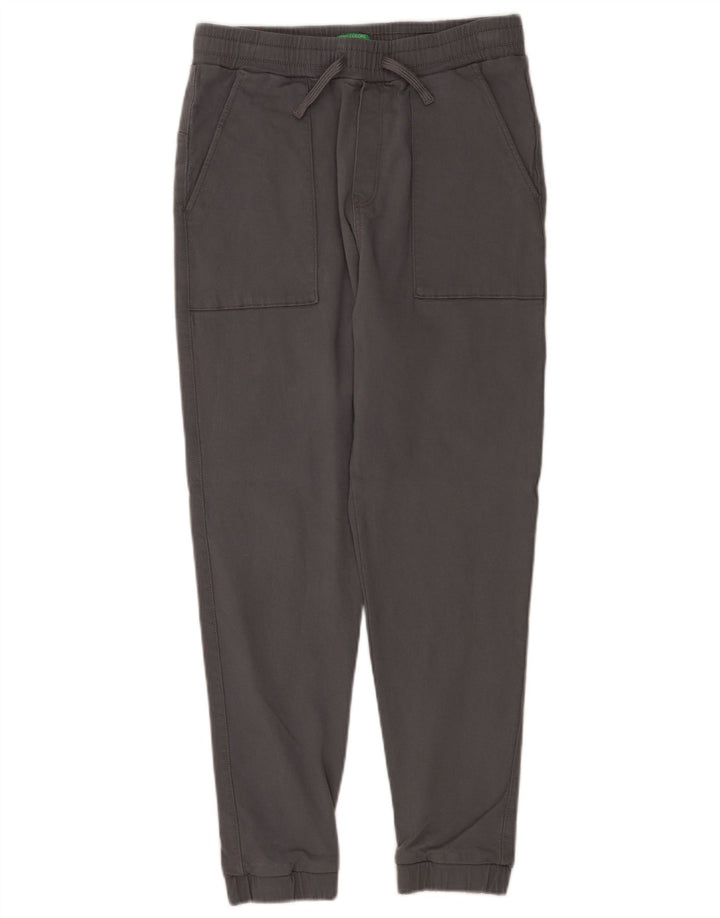 Benetton Pantalon Chino Joggers Femme W30 L26 Gris