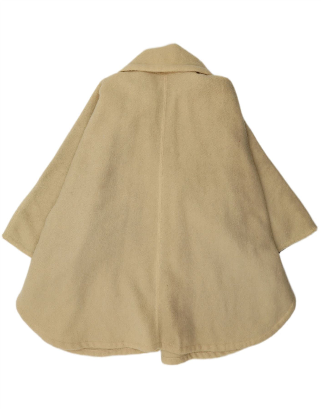vintage Femme Manteau Cape Oversize IT 44 Laine Beige Moyen