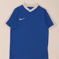 NIKE Garçon Dri Fit T-Shirt Top 10-11 ans Bleu Moyen Colourblock