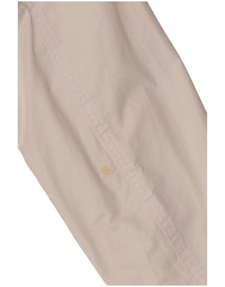 Zara Veste bomber surdimensionnée pour femme UK 10 Petit coton blanc