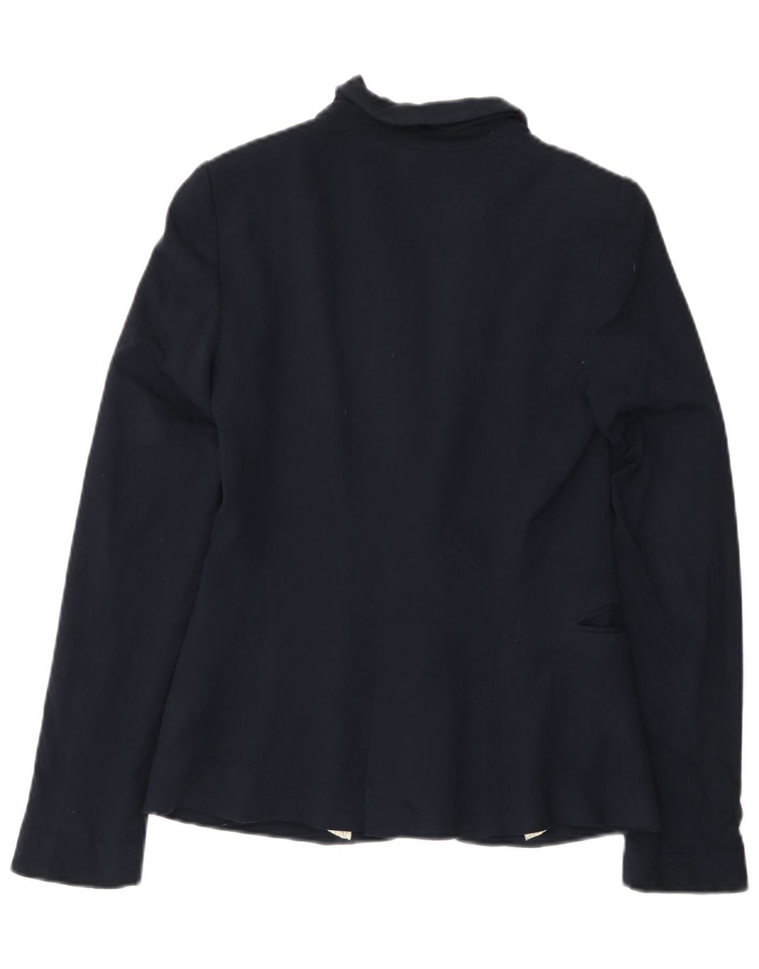 Zara Femme 1 Bouton Blazer Veste UK 10 Petit Bleu Marine