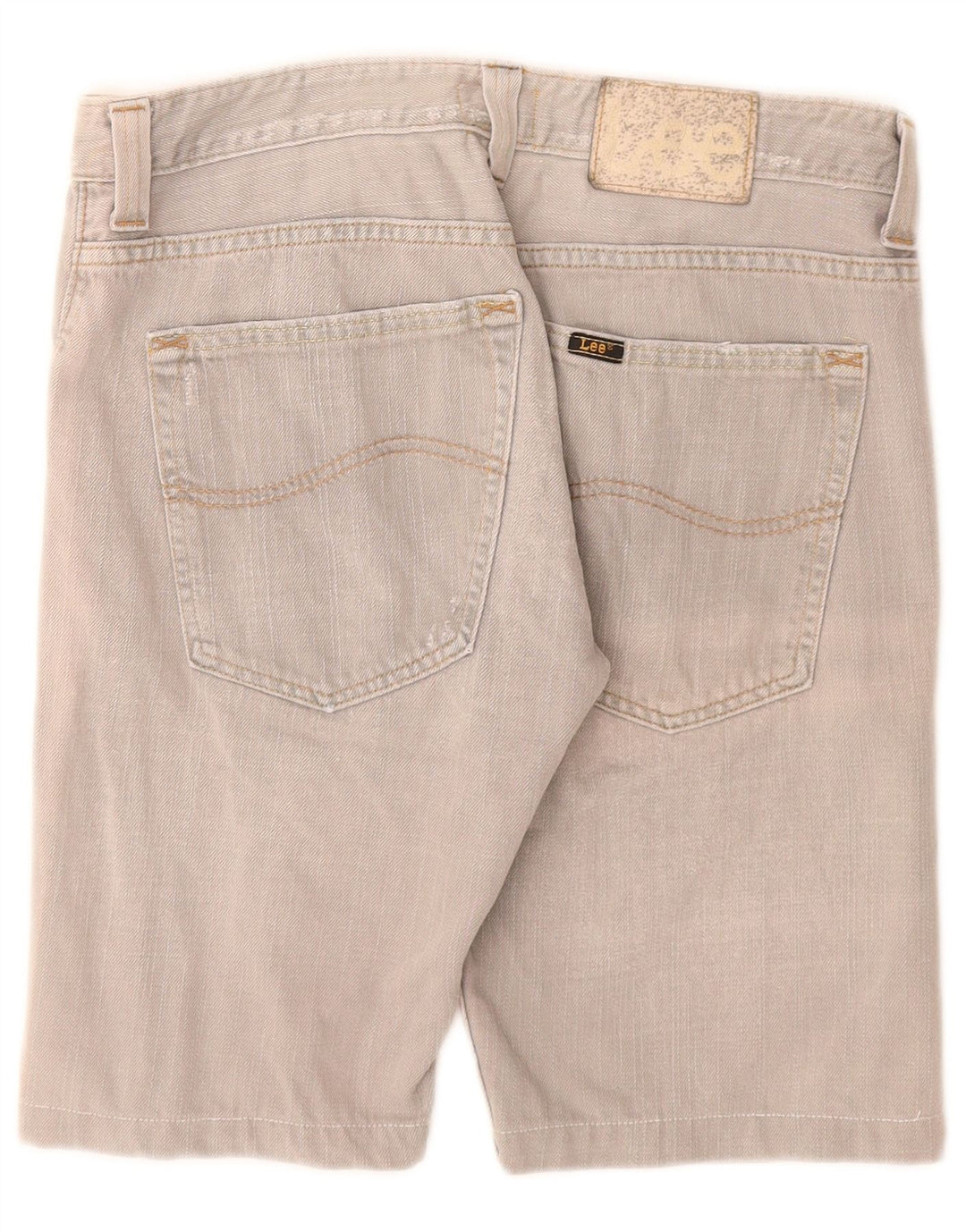 Lee Short Powell Denim W32 Homme Gris Moyen Coton