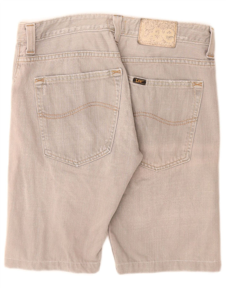Lee Short Powell Denim W32 Homme Gris Moyen Coton
