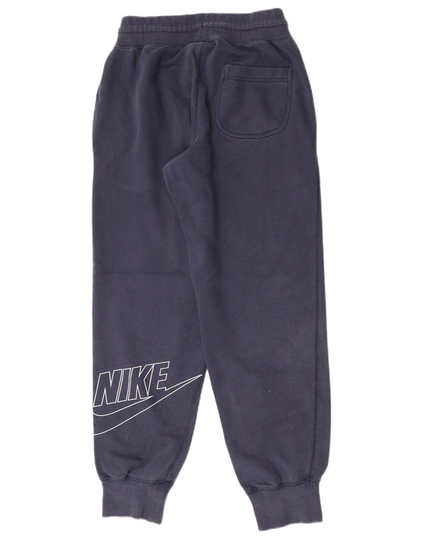 Nike Pantalon de survêtement graphique pour homme en coton bleu marine Taille S