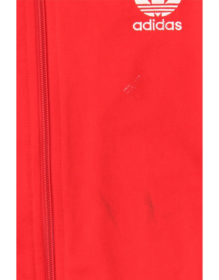 Veste de survêtement Adidas Garçon 10-11 ans Rouge Polyester