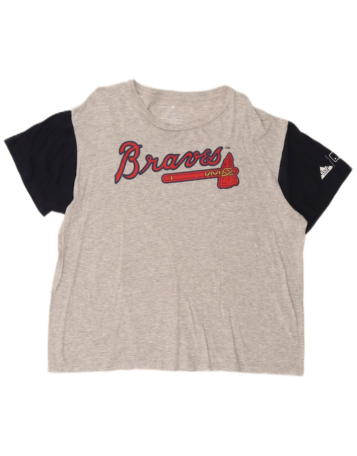 Genuine Merchandise T-shirt graphique pour homme en coton color block Gris Taille L