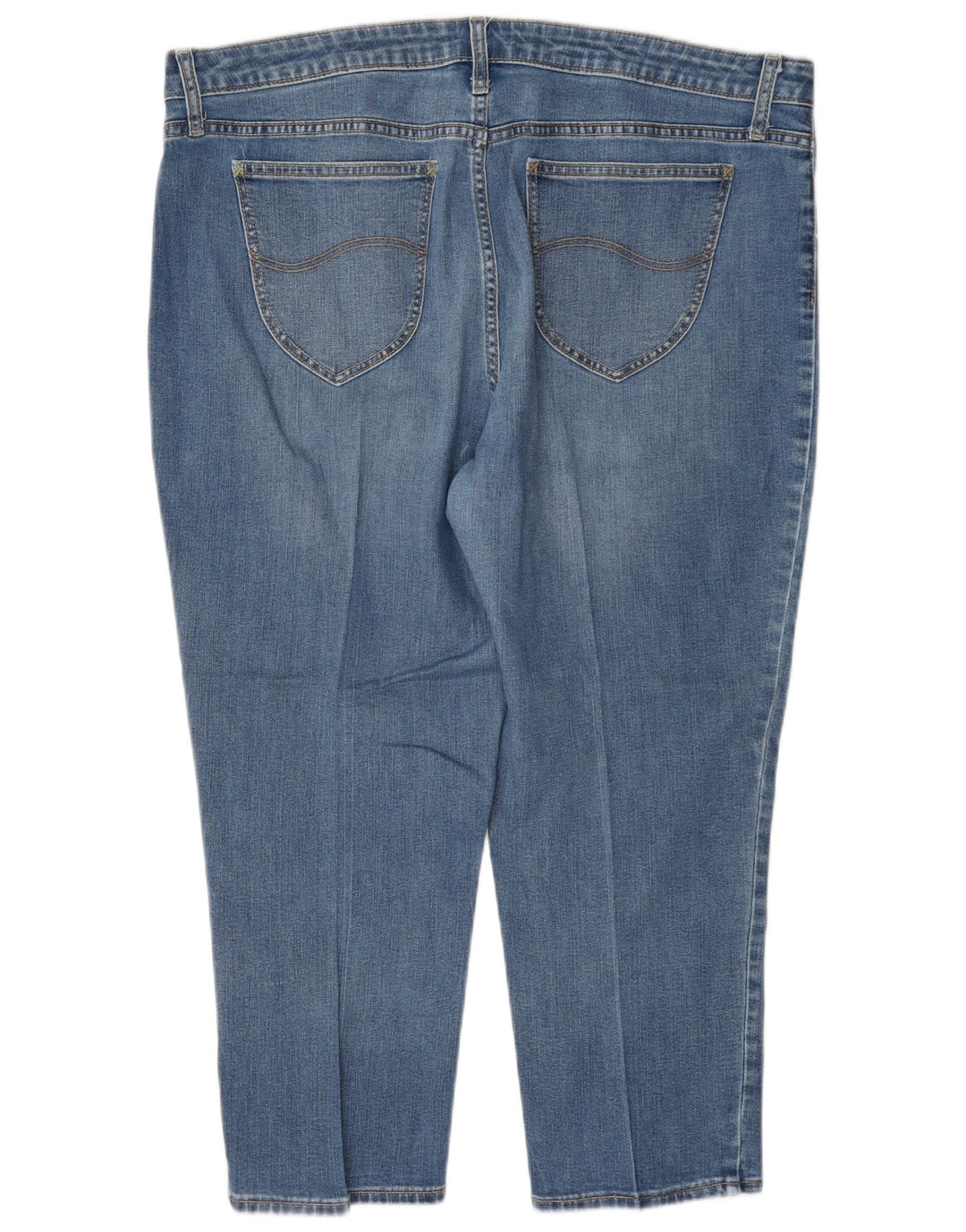 Lee Jean Capri Raiders Taille Moyenne Femme W38 L23 Bleu