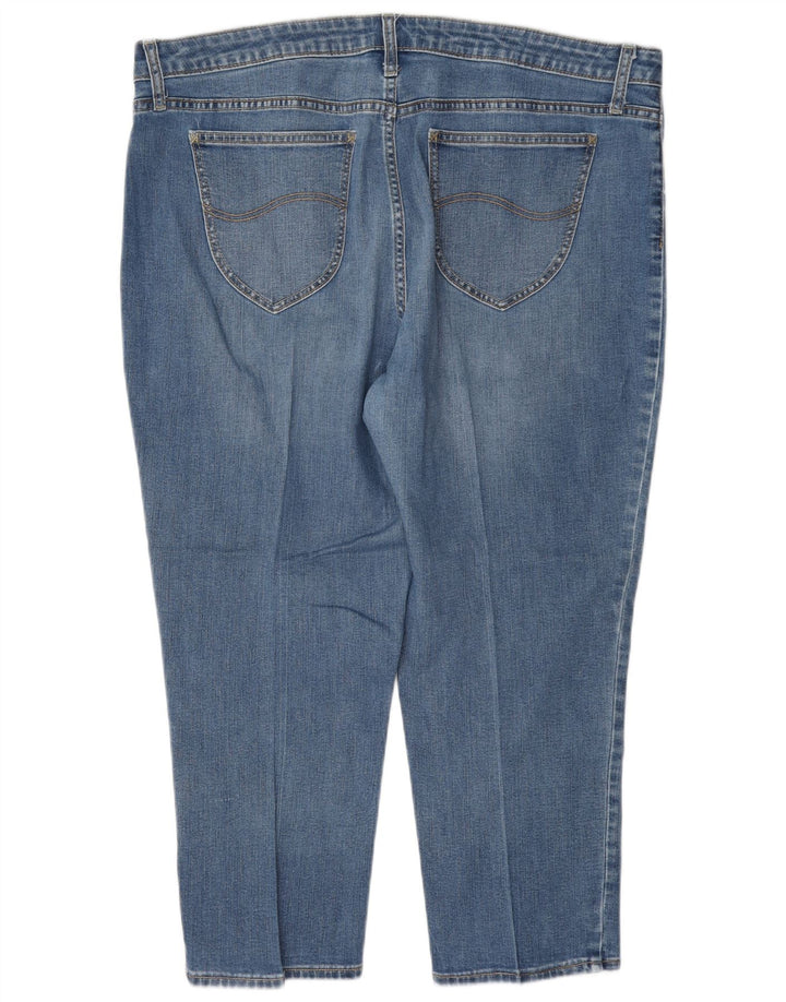 Lee Jean Capri Raiders Taille Moyenne Femme W38 L23 Bleu