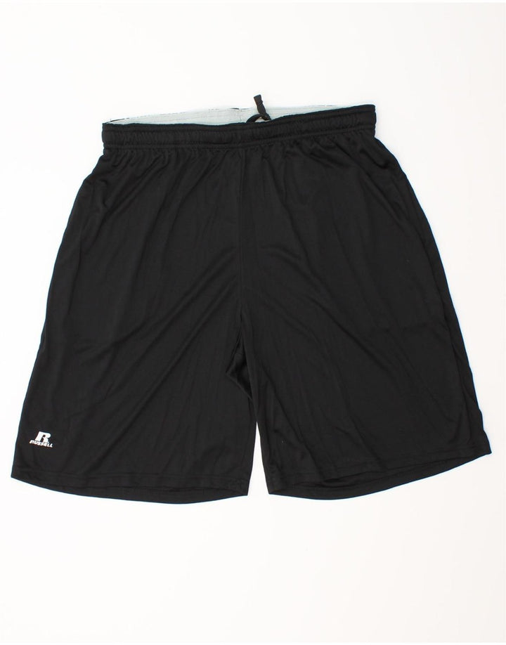 RUSSELL ATHLETIC Short de sport Dri-Power pour homme XL Noir Polyester