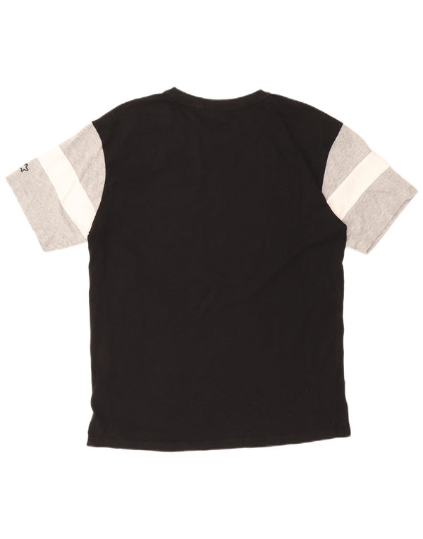 STARTER T-Shirt Graphique Homme Petit Noir Colorblock Coton