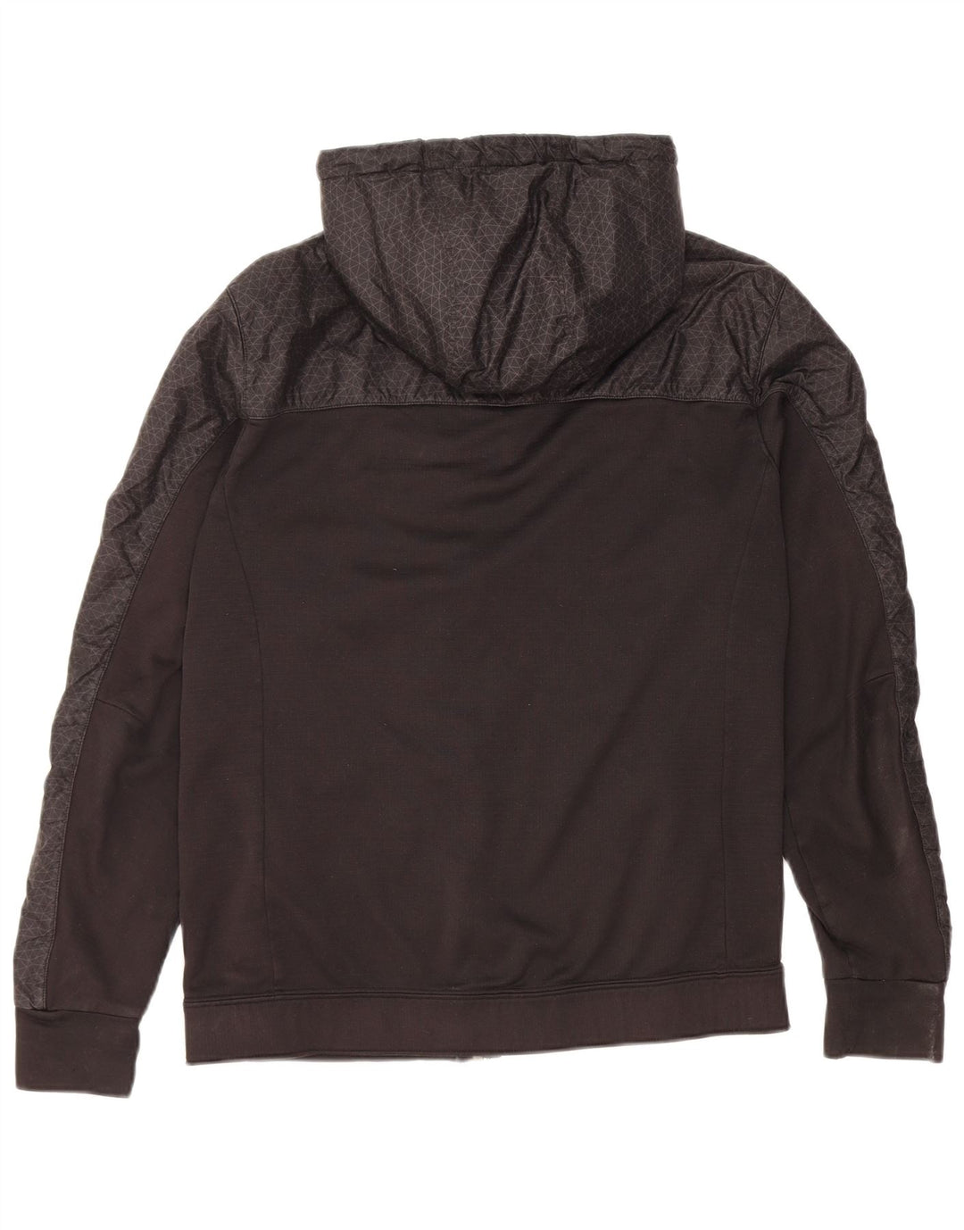 The North Face Pull à capuche zippé graphique pour homme Petit noir géométrique