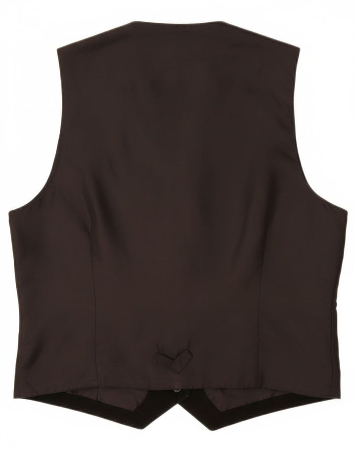 gilet en daim homme vintage UK 40 cuir noir moyen