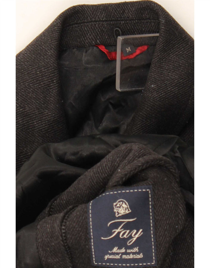 Fay Manteau pour homme UK 38 Gris moyen à chevrons