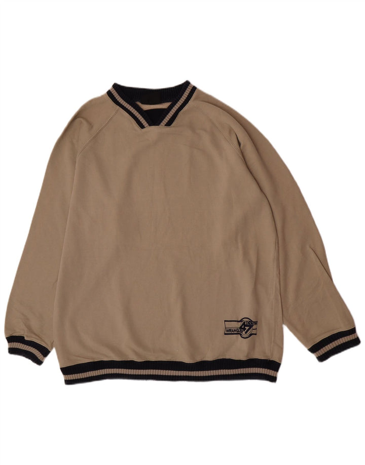 Wrangler Sweat-shirt pour homme en coton beige Taille L