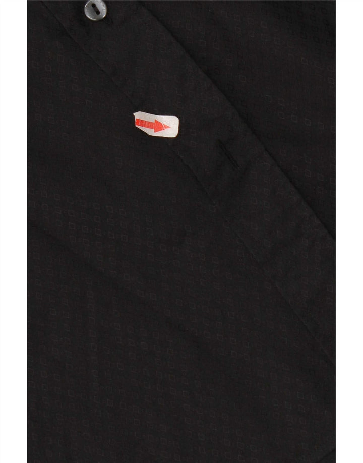Dolce & Gabbana Chemise Homme Taille 41 16 Grand Coton Géométrique Noir