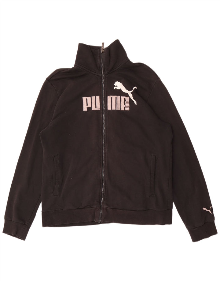 Puma Veste de survêtement graphique pour hommes, grand, noir