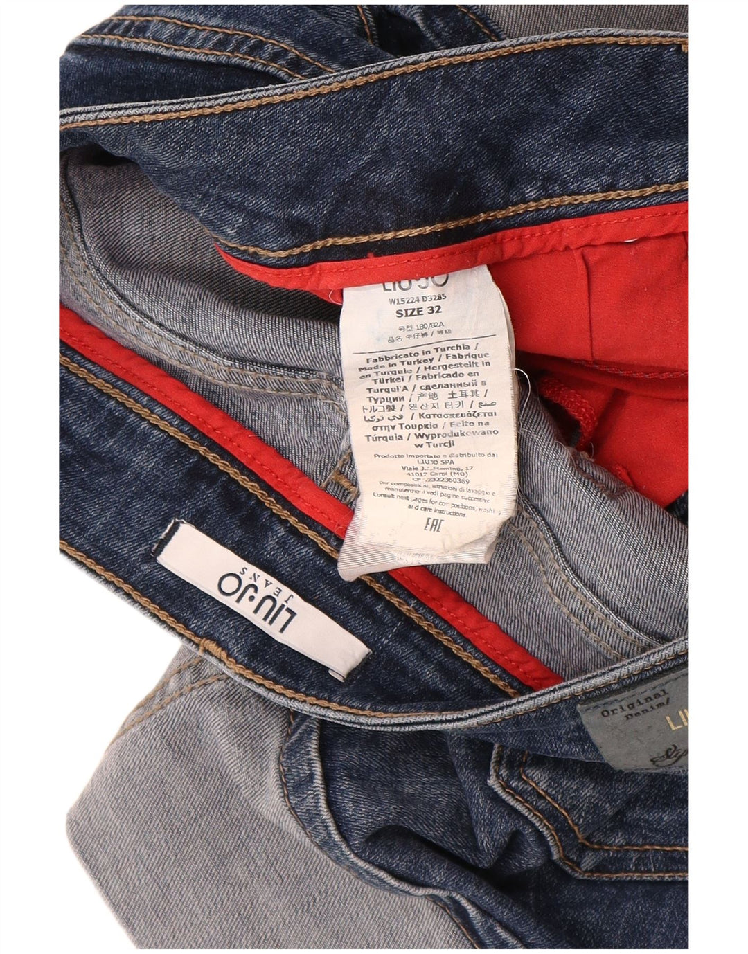Liu Jo Femme Jupe En Jean W32 Large Bleu Marine Coton