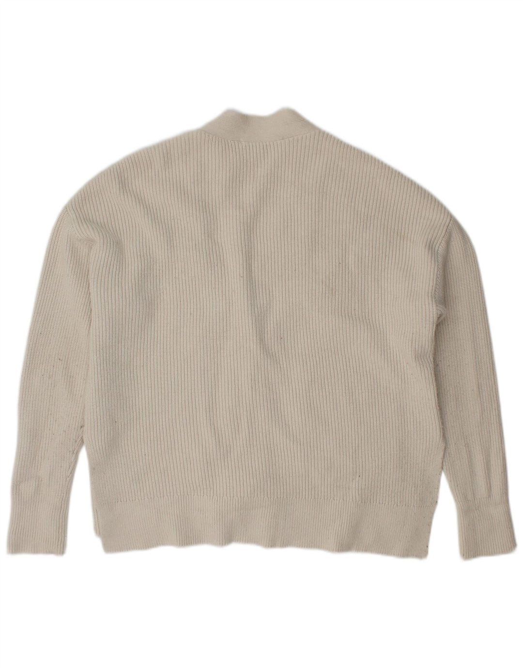 Zara Cardigan surdimensionné pour femme UK 10 Petite viscose blanche