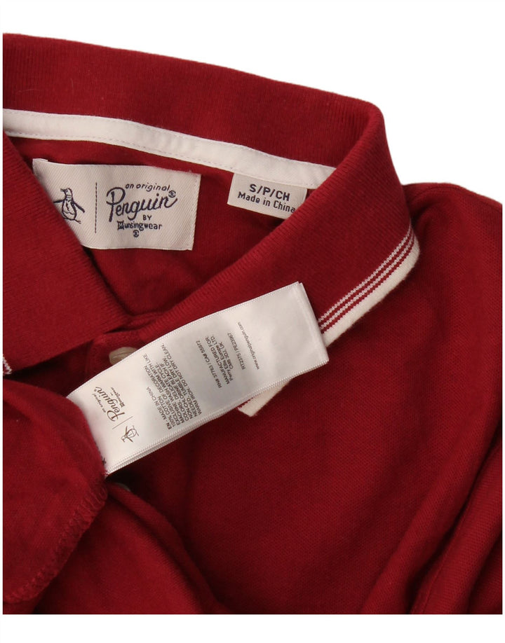 Penguin Polo Homme Petit Bordeaux Coton