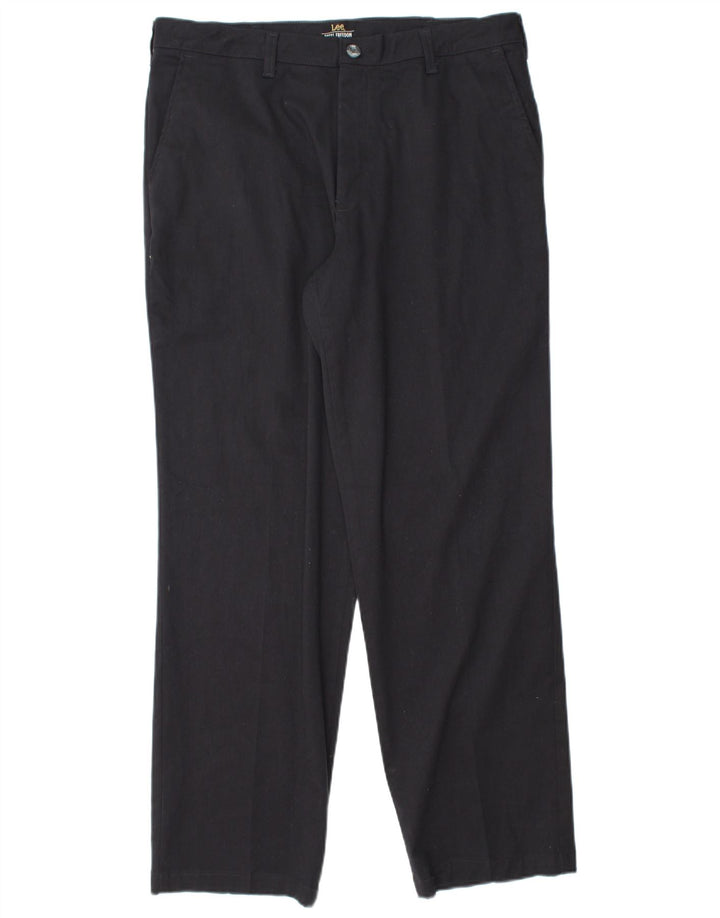 LEE Pantalon Chino Droit Homme W34 L30 Bleu Marine Coton