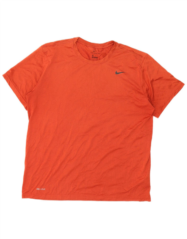 NIKE T-shirt Dri Fit pour homme XL Orange Polyester
