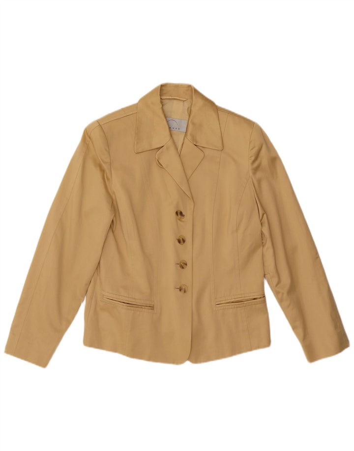 BOGNER Ensemble jupe 2 pièces 4 boutons pour femme US 10 Large W29 Coton beige