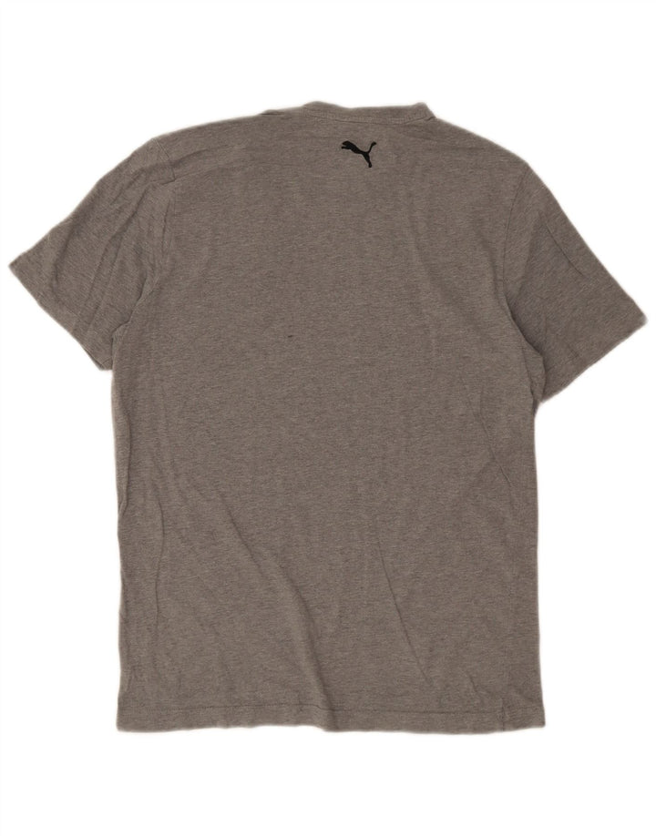 Puma Tee-Shirt Graphique Homme Gris Moyen Moucheté