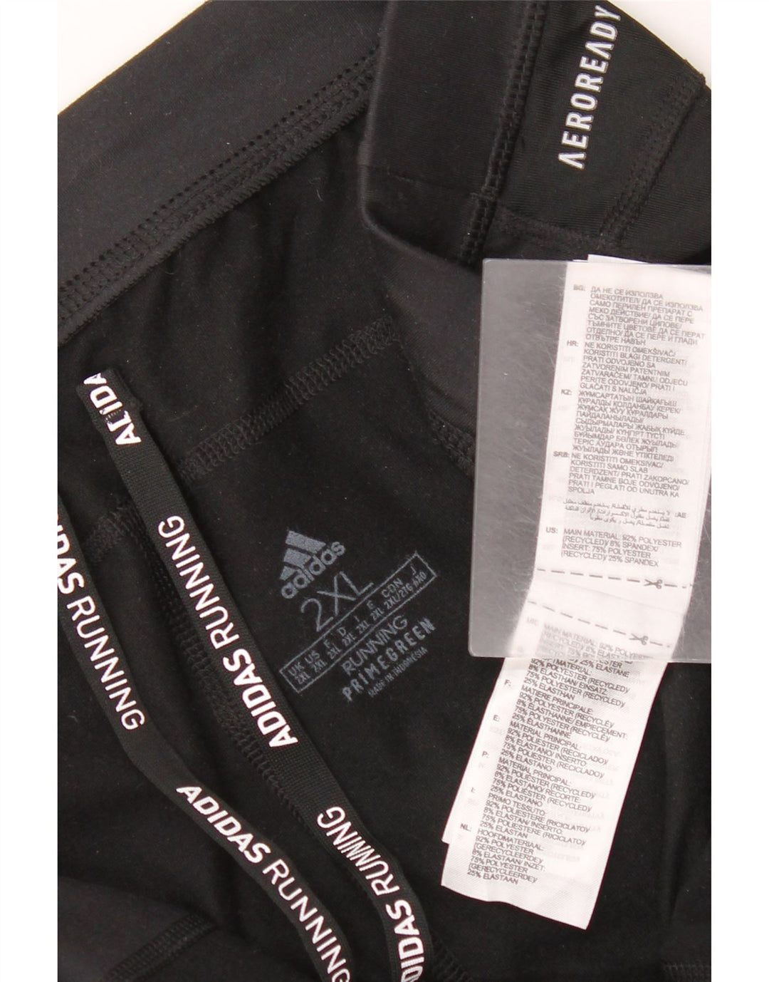 Adidas Pantalon de survêtement Aeroready pour femme UK 20 2XL Noir Polyester