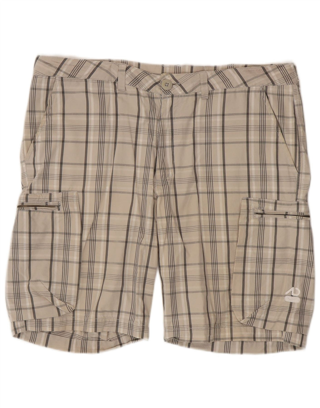 NIKE Short cargo W36 pour homme - Grand carreaux beiges