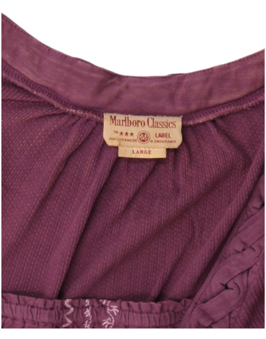 Marlboro Classics Haut à manches longues pour femme UK 14 Large Violet
