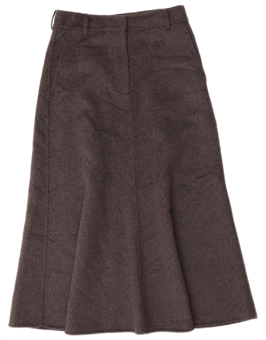 Zara Femme Jupe Maxi A-Line Small W28 Laine Grise