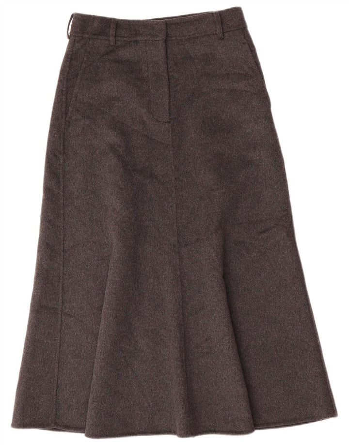 Zara Femme Jupe Maxi A-Line Small W28 Laine Grise