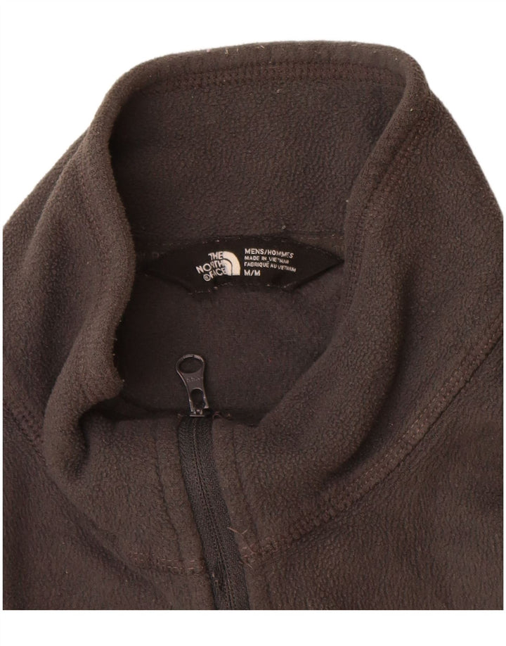 THE NORTH FACE Pull Polaire Col Zippé Homme Gris Moyen Polyester