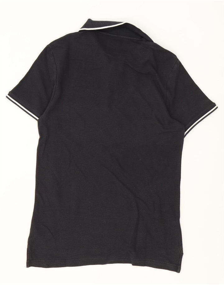 Polo Nike Homme En Coton Rayé Noir Moyen