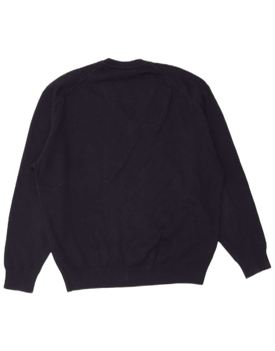Lacoste Homme Col V Pull Pull Taille 5 Grande Laine Bleu Marine