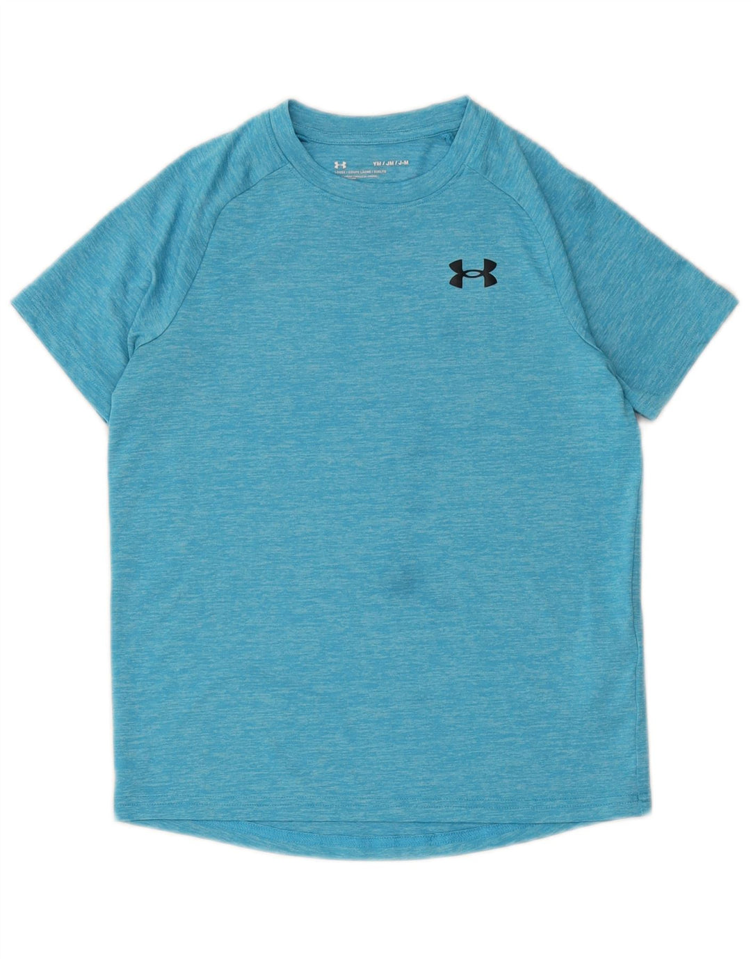 Under Armour T-Shirt Garçon 9-10 ans Bleu Moyen Moucheté Polyester