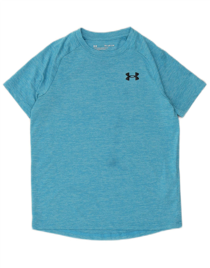 Under Armour T-Shirt Garçon 9-10 ans Bleu Moyen Moucheté Polyester