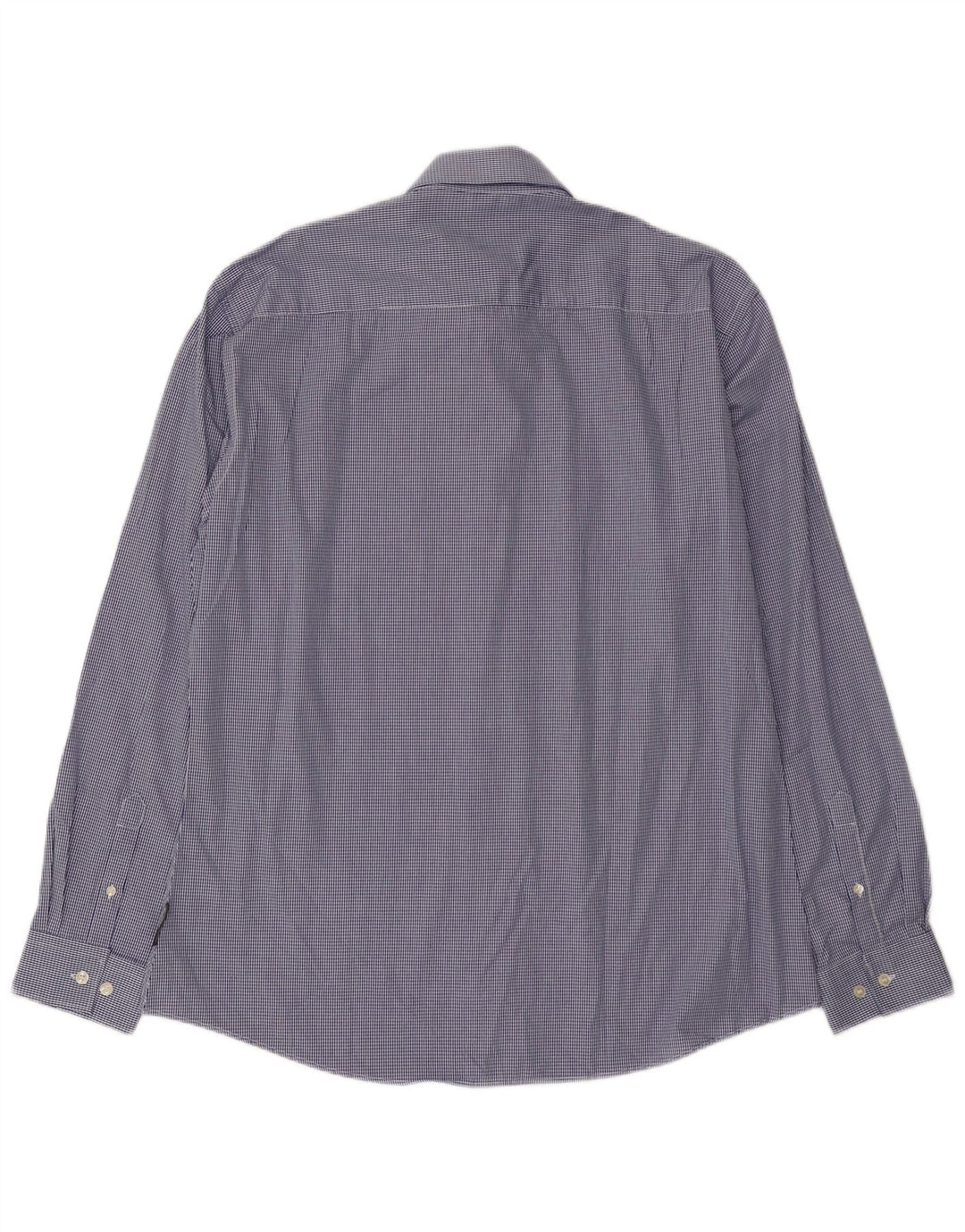 French Connection Chemise Homme XL Bleu Vichy Coton