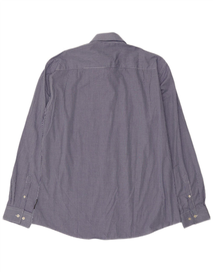 French Connection Chemise Homme XL Bleu Vichy Coton