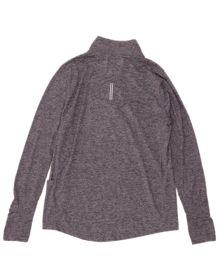 Nike Haut de survêtement Dri Fit pour femme UK 10 Petit Gris Moucheté