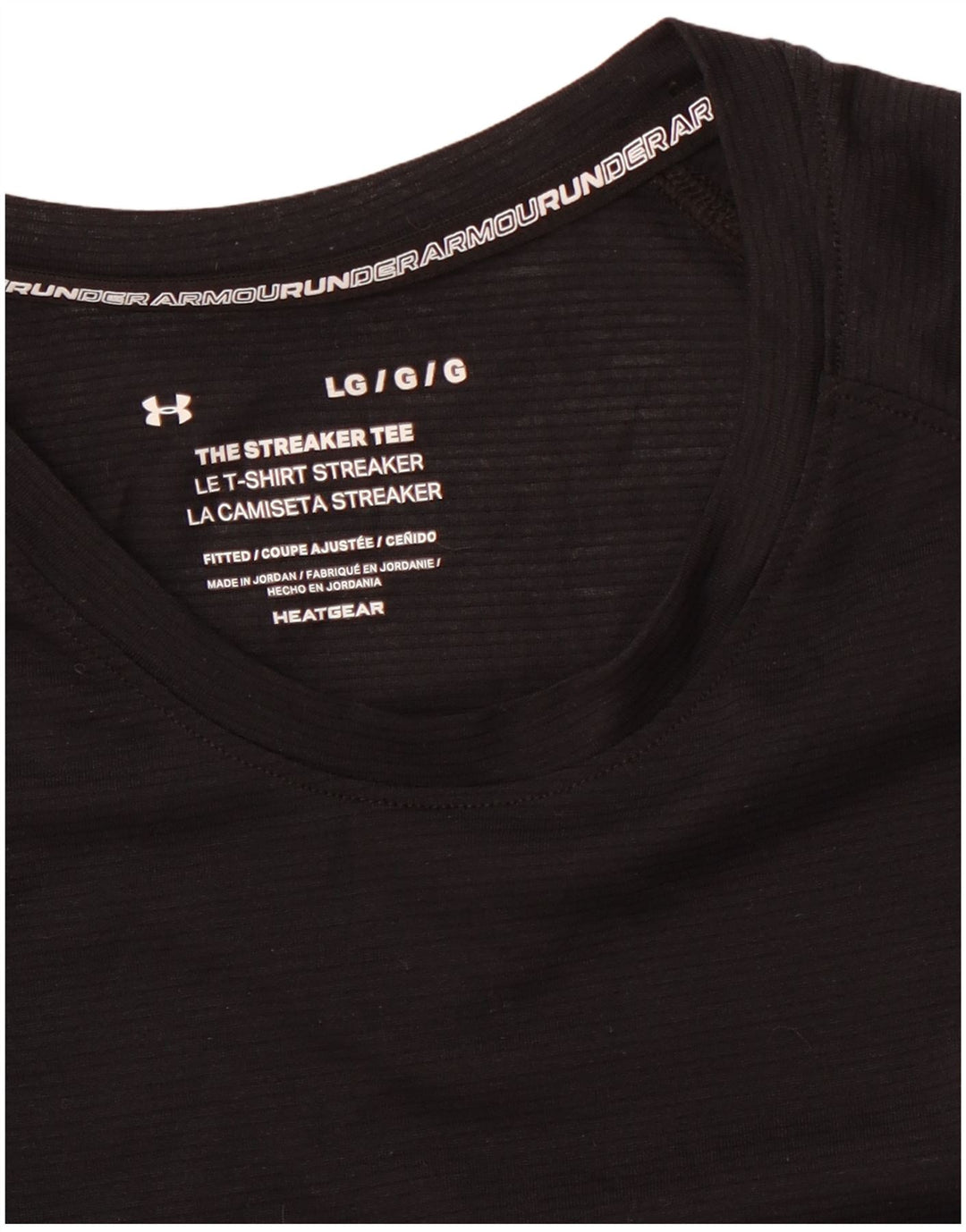 UNDER ARMOUR T-Shirt Heat Gear Homme Grand Noir